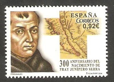 4850 - 300 anivº del nacimiento de Fray Junipero Serra