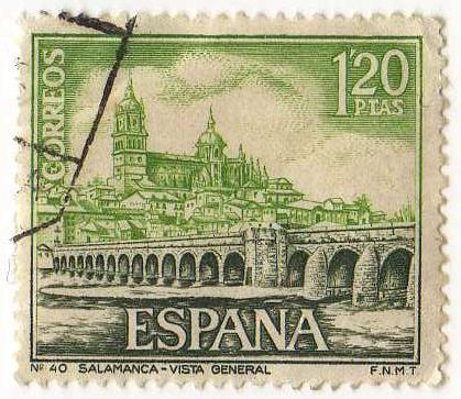 1876.- Serie Turistica. (V Grupo). Vista General de Salamanca.