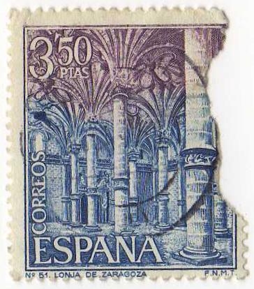 1986.- Serie Turistica (VII Grupo). Lonja de Zaragoza.