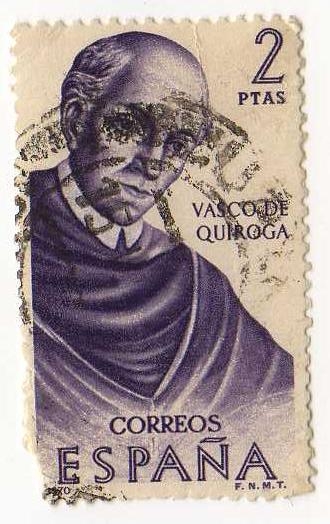 1998.- Forjadores de America (11ª Serie). Mejico. Vasco de Quiroga (1470-1555)