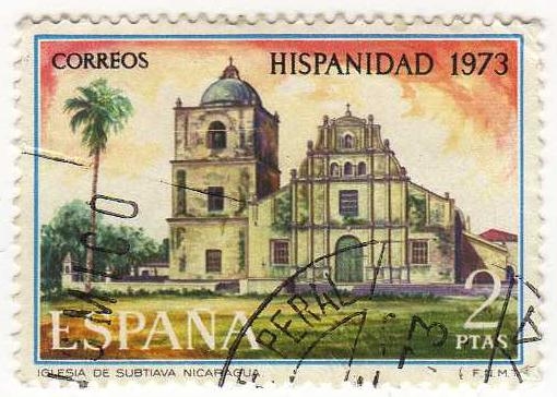 2155.- Hispanidad (II Serie). Nicaragua. Iglesia de Subtiava.