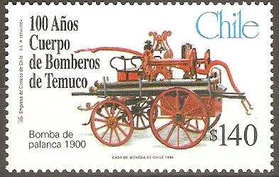 CENTENARIO  BOMBEROS  DE  TEMUCO.  BOMBA  DE  PALANCA  1900.