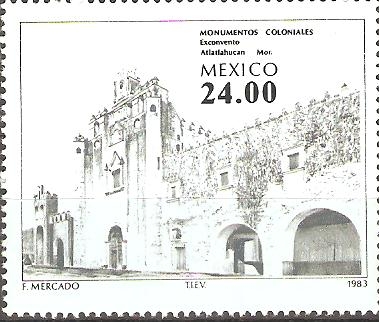 MONUMENTOS  COLONIALES.  EXCONVENTO  DE  ATLATLAHUACAN.  MORELOS.