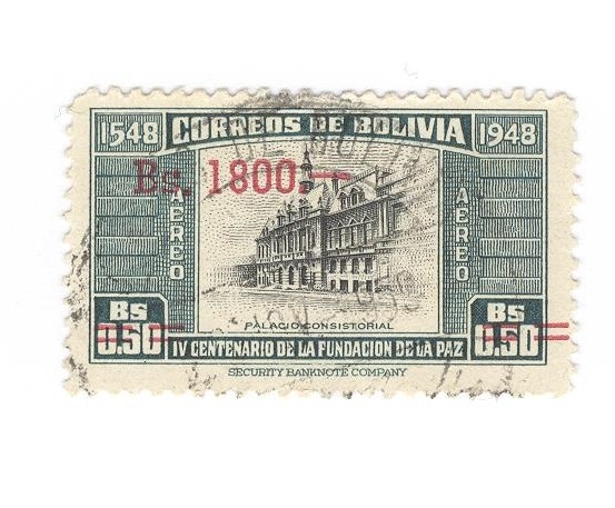 IV Centenario de la fundación de La Paz. Palacio Consistorial