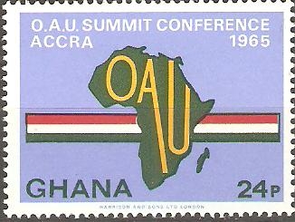 CUMBRE  ACCRA  1965.  MAPA  DE  AFRICA.