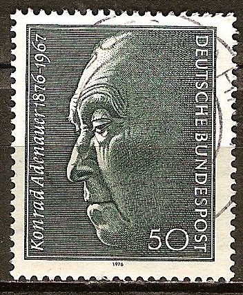 Centenario del nacimiento de Konrad Adenauer (canciller 1949-1963).