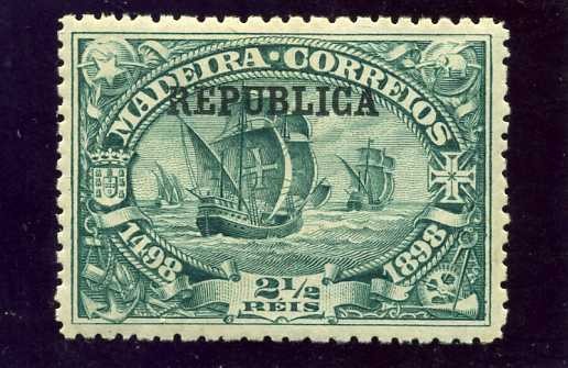 IV Centenario Viaje Vasco de Gama sobrecargado con Republica. Madeira