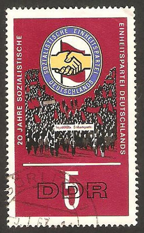870 - 20 anivº del partido socialista unitario alemán