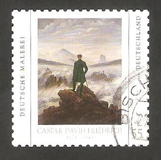 2694 - Caminante sobre mar de niebla de Caspar David Friedrich