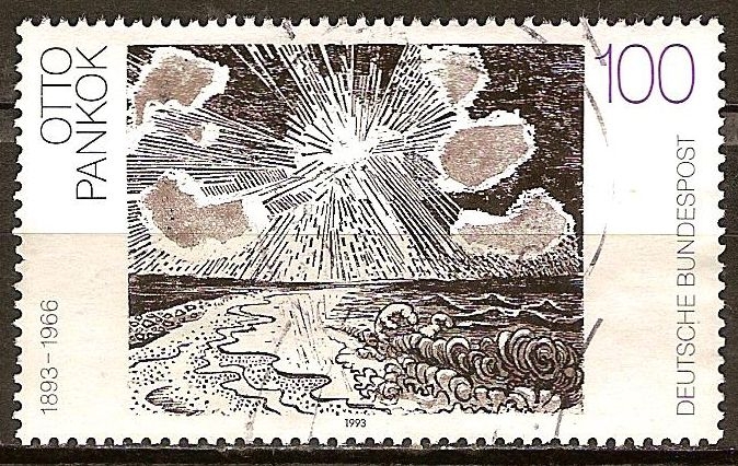Mar y sol - pinturas de Otto Pankok (1893-1966), pintor, artista gráfico y escultor.