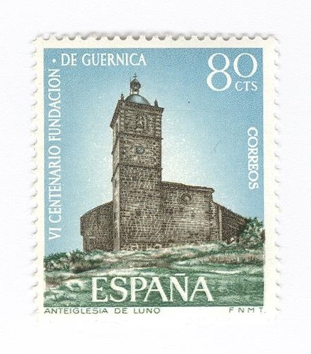 VI centenario de la fundación de Guernica.Iglesia de  Luno