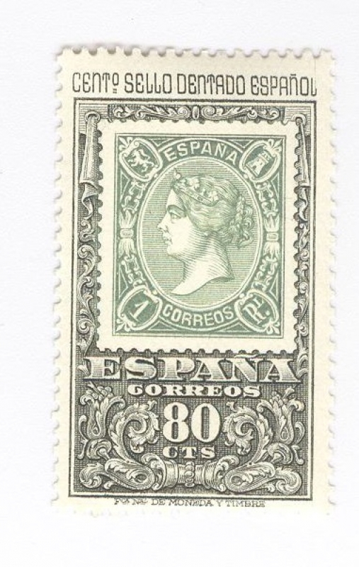 Centenario del sello dentado español