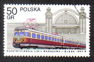 Electrificación de la Varsovia-Wroclaw 1957 R