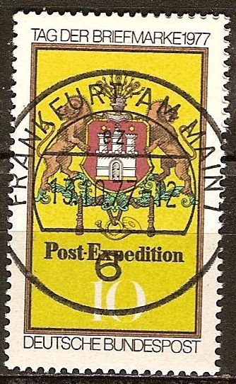 Dia del sello 1977 Mensaje Expedición Hamburgo. 