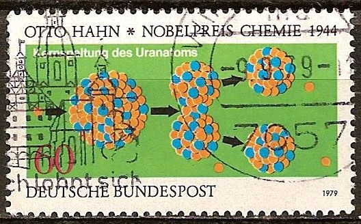 Otto Hahn, Premio Nobel de Química 1944, la fisión nuclear del átomo de uranio.