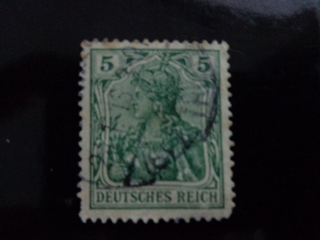 Deutsches Reich Germania 1916 5 Pfennig Verde	