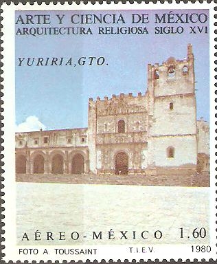 ARQUITECTURA  RELIGIOSA  SIGLO  XVI.  CONVENTO  DE  YURIRIA,  GUANAJUATO.
