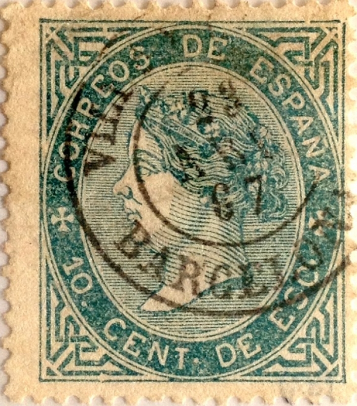 10 céntimos 1867