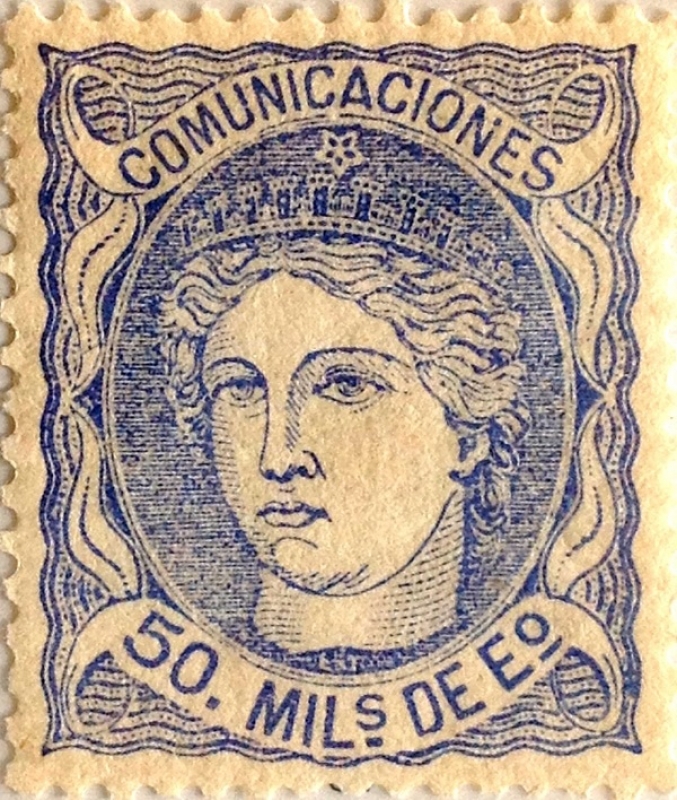 50 milésimos de escudo 1870