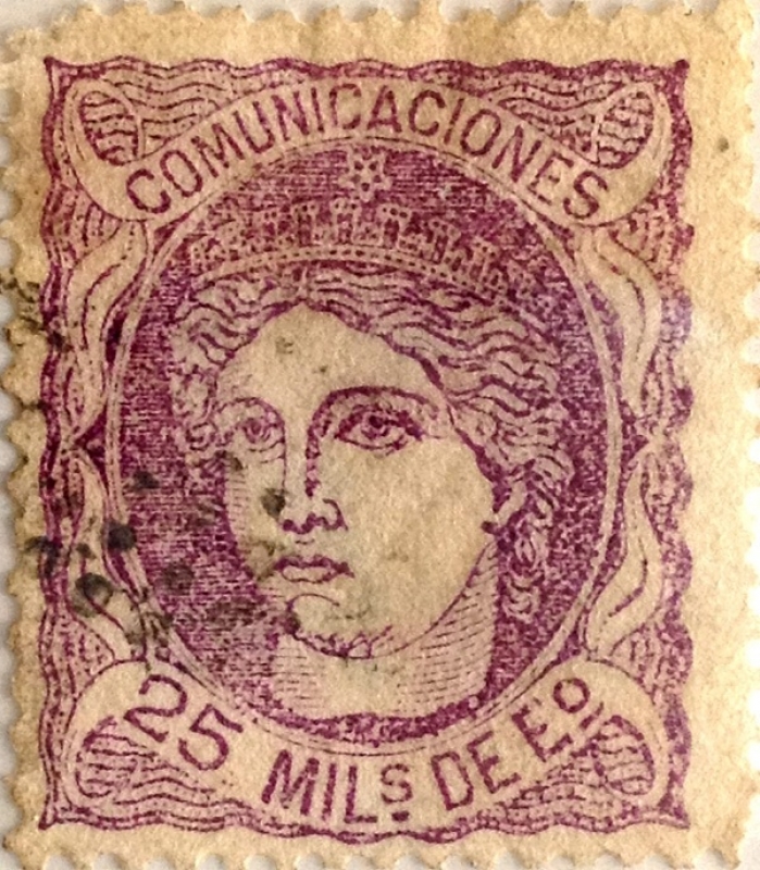 25 milésimas de escudo 1870