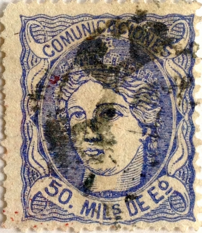 50 milésimos de escudo 1870