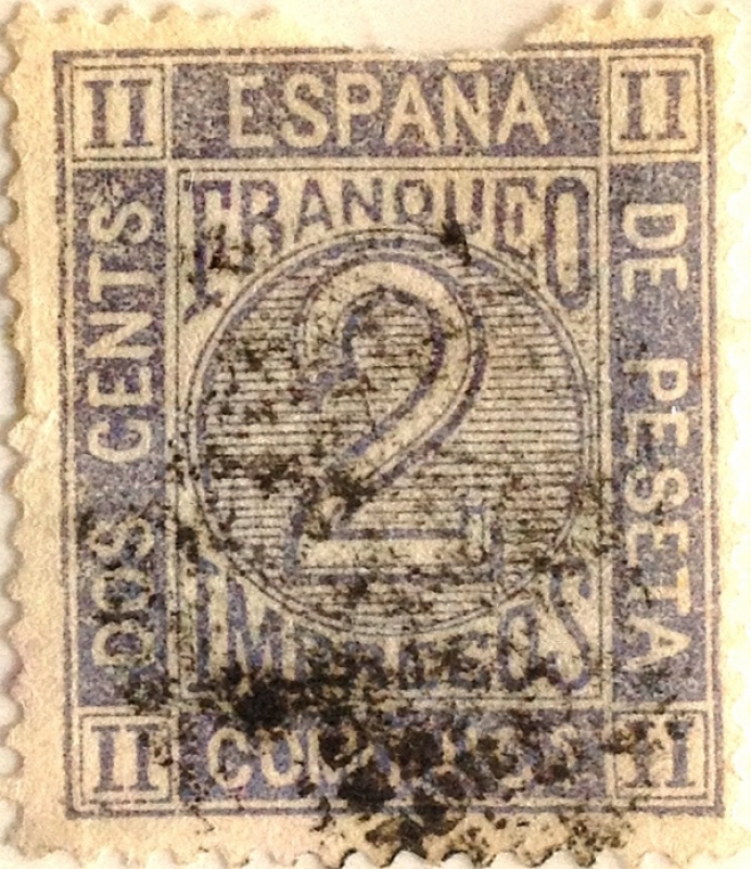 2 céntimos 1872