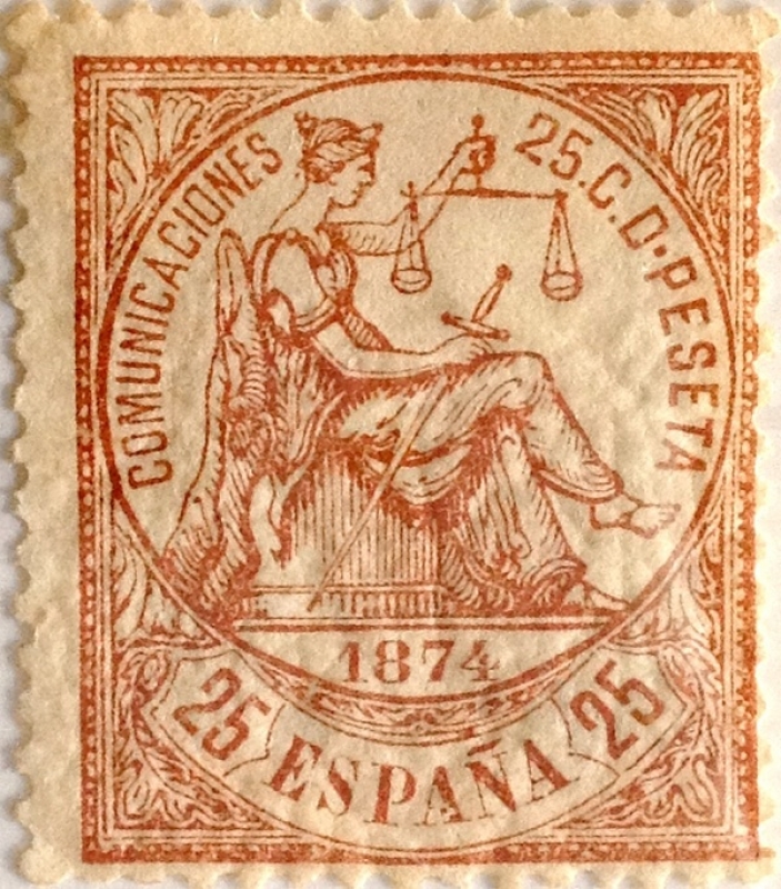 25 céntimos 1874