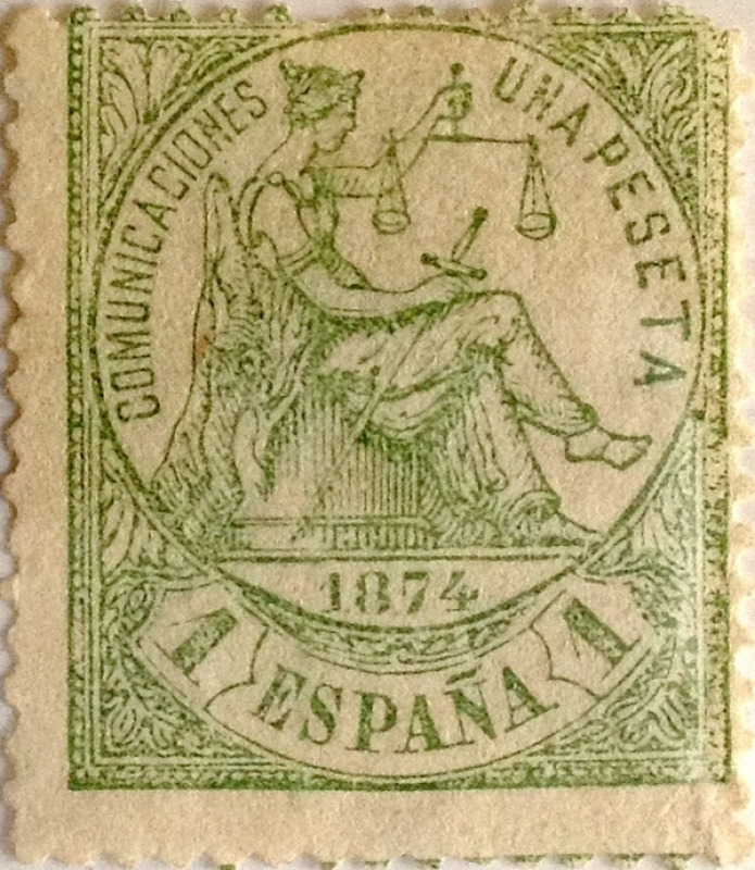 1 peseta 1874