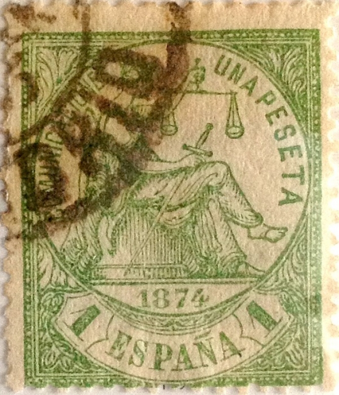 1 peseta 1874