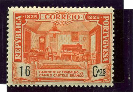 Centenario del Nacimiento de Camilo Castelo Branco. Despacho de Branco