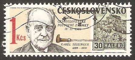 2566 - Día del sello, Karel Seizinger grabador