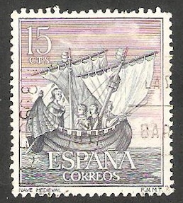 1599 - Homenaje a la Marina Española, Nave medieval