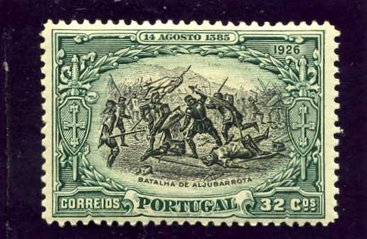 Tricentenario de la Independencia. Batalla de Aljubarrota