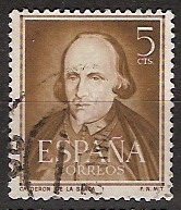 ESPAÑA SEGUNDO CENTENARIO USD Nº 1071 (0) 5C CASTAÑO LITERATOS