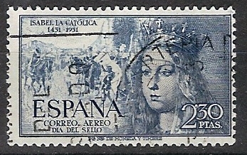 ESPAÑA SEGUNDO CENTENARIO US Nº 1101 (0) 2,3P AZUL OSCURO ISABEL LA CATOLICA 