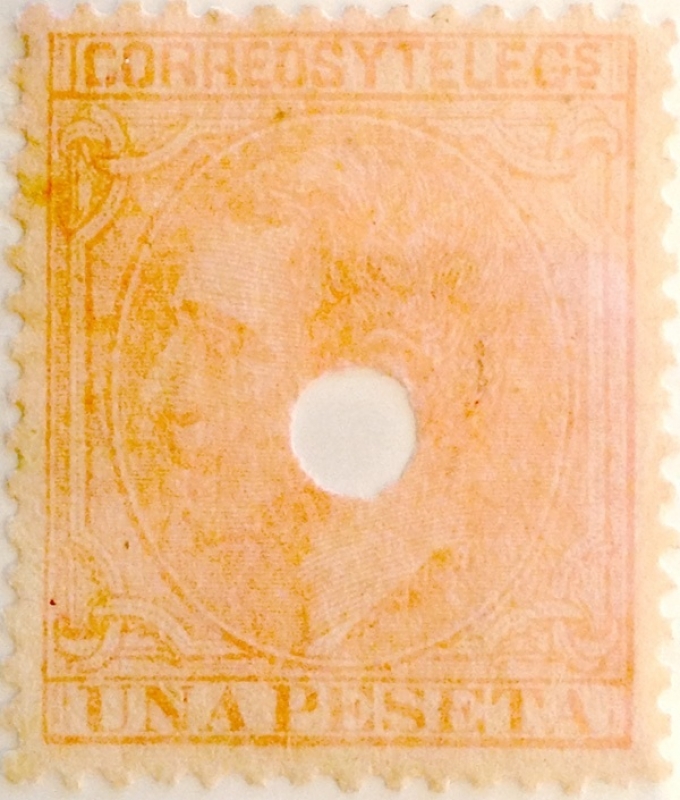 1 peseta 1879 telégrafos 