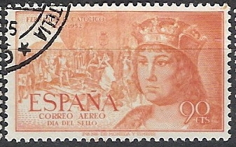 ESPAÑA SEGUNDO CENTENARIO Nº 1112 (0) 90C VERDE AMARILLENTO 