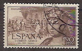 ESPAÑA SEGUNDO CENTENARIO USD Nº 1114 (0) 1,90 P CASTAÑO GRISACEO FERNANDO EL CATOLICO.