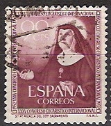 ESPAÑA SEGUNDO CENTENARIO USD Nº 1116 (0) 90C CARMÍN CONGRESO EUCARISTICO