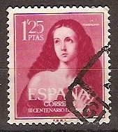 ESPAÑA SEGUNDO CENTENARIO USD Nº 1129 (0) 1,25P LILA ROSACEO EL ESPAÑOLETO