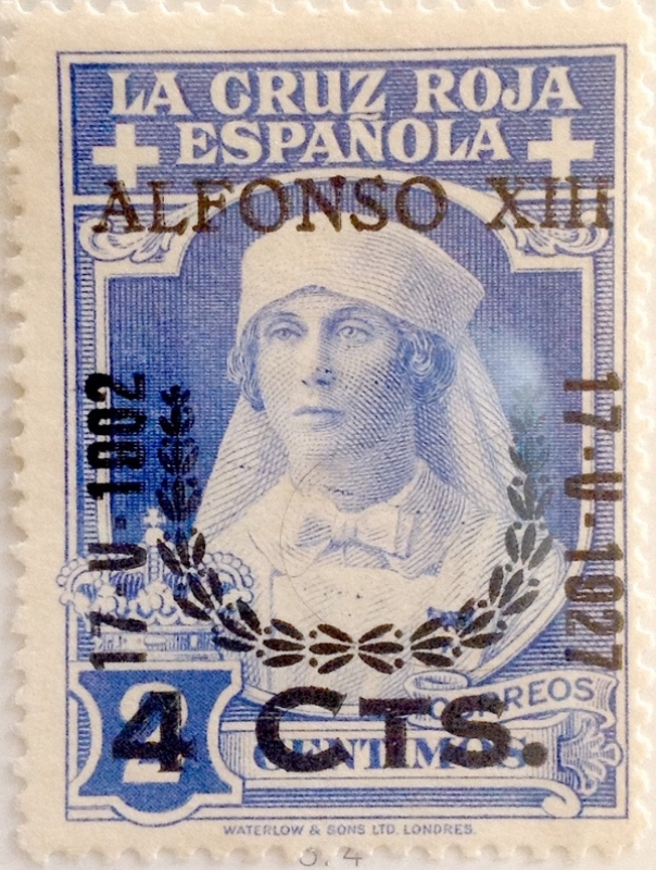 4 sobre 2 céntimos 1927