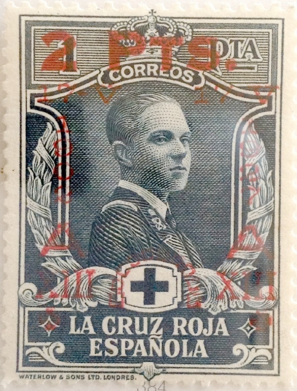 2 sobre 1 pesetas 1927