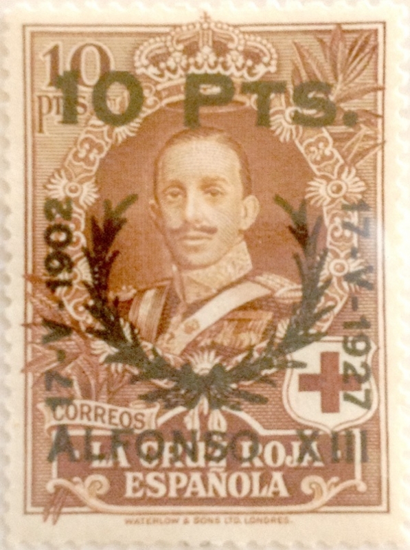 10 sobre 10 pesetas 1927