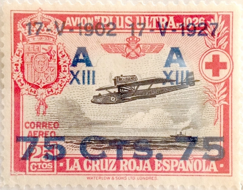 75 sobre 25 céntimos 1927
