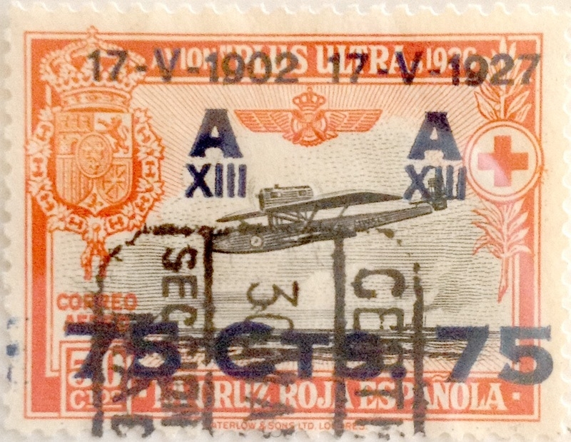 75 sobre 50 céntimos 1927