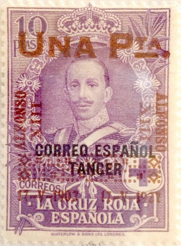 1 peseta sobre 10 pesetas 1927