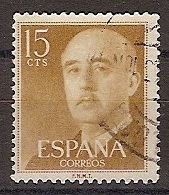 ESPAÑA SEGUNDO CENTENARIO USD Nº 1144 (0) 15C OCRE GENERAL FRANCO