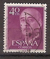 ESPAÑA SEGUNDO CENTENARIO USD Nº 1148 (0) 40C LILA OSCURO FRANCO