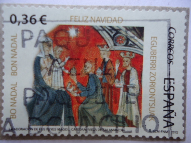 Ed:4755 -Navidad - La Adoración de los Reyes Magos. Catedral Vieja de salamanca.