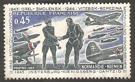 25 anivº de La Liberación, Escuadrilla Normandie-Niemen